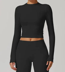 Slim Fit Long-Sleeve Yoga Top