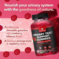 Cranberry + D-Mannose Gummies (1500mg) – Urinary Tract Support