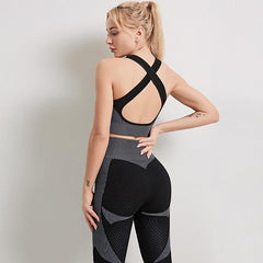 Signature Cowgirl Yoga Set – Top, Sports Bra & Leggings