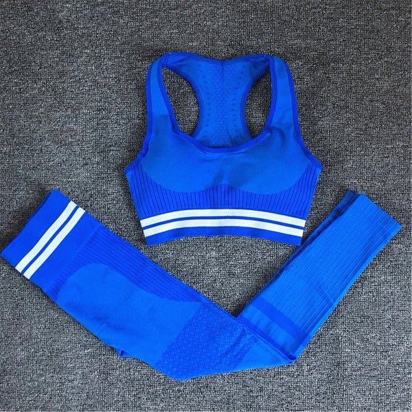 Seamless Yoga Set – High Waist Legging & Sports Bra