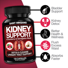 Kidney Support Cleanse & Detox – Cranberry + Astragalus (120 Caps)