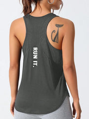 Women’s Letter Print Yoga & Running Vest