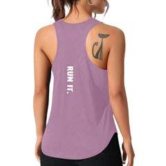 Women’s Letter Print Yoga & Running Vest