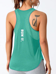 Women’s Letter Print Yoga & Running Vest