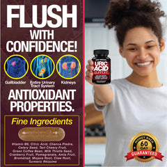 Uric Acid Support – Kidney & Gallbladder Formula (120 Caps)