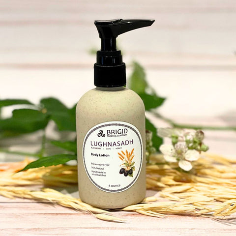 Lughnasadh Natural Body Lotion – Blackberry, Oats & Honey