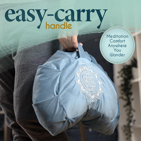 Tibetan Velvet Meditation Cushion – Buckwheat Floor Pillow