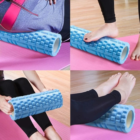 Fitness Foam Roller & Yoga Block Set