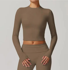 Slim Fit Long-Sleeve Yoga Top
