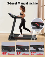 Foldable Treadmill – Fitness Walking Machine