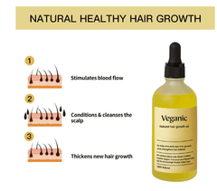 Veganic Natural Hair Growth Oil – 1 fl oz