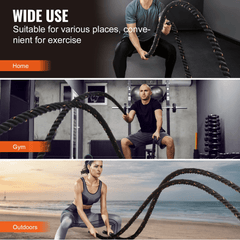 Premium Battle Rope – 1.5"x30ft Home Gym