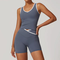Cross High-Top Sports Suit – Women’s Yoga & Fitness Wear